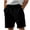 Black, variant on yocbz Dress Shorts For Men Men's Casual Shorts Solid Color Corduroy Waist Button Zipper Zipper Casual Shorts Black,M