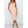 thumbnail image 7 of PRETTYGARDEN Women's Summer Midi Bodycon Dresses One Shoulder Strappy Tiered Ruffle Floral Boho Sun Dress, 7 of 7