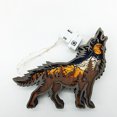 thumbnail image 2 of De Madera Tallado En Madera Adornos De Lobo Modelo Estatua Figurita Decoración De Navidad Para El Hogar Sweethay HA044133-02, 2 of 6