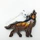 thumbnail image 2 of De Madera Tallado En Madera Adornos De Lobo Modelo Estatua Figurita Decoración De Navidad Para El Hogar Inevent HA044133-02, 2 of 6