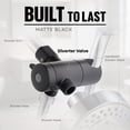 thumbnail image 3 of Brass Shower Arm Diverter for Handheld Shower Heads with 2-Way Diverter, Matte Black Finish, 3 of 4