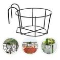 thumbnail image 4 of WAXIAYU 1 Pc Railing Flowerpot Bracket Exquisite Planter Pot Holder (Dark Brown), 4 of 8
