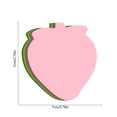 Cute Shaped Sticky Notes 100 Pack, Assorted Fruit & Animal Die-Cut Memo ...