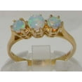 thumbnail image 3 of LBG British Made 14k Yellow Gold Natural Opal Womens Engagement Ring - 33 size options - Size 6, 3 of 6