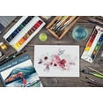 thumbnail image 5 of 9" x 12" Watercolor Pad, 3 Pack (150 Extra Heavyweight Sheets), 140 lb/300gsm, by Better Office Products, Gaouche Book with Fold-Over Cover, Gum Bound Easy Tear, Acid Free, Cold Press, Natural White, 5 of 6