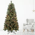thumbnail image 3 of Holiday Time 1.98M Prelit Green Christmas Tree, 250 Clear Incandescent Lights, 3 of 4
