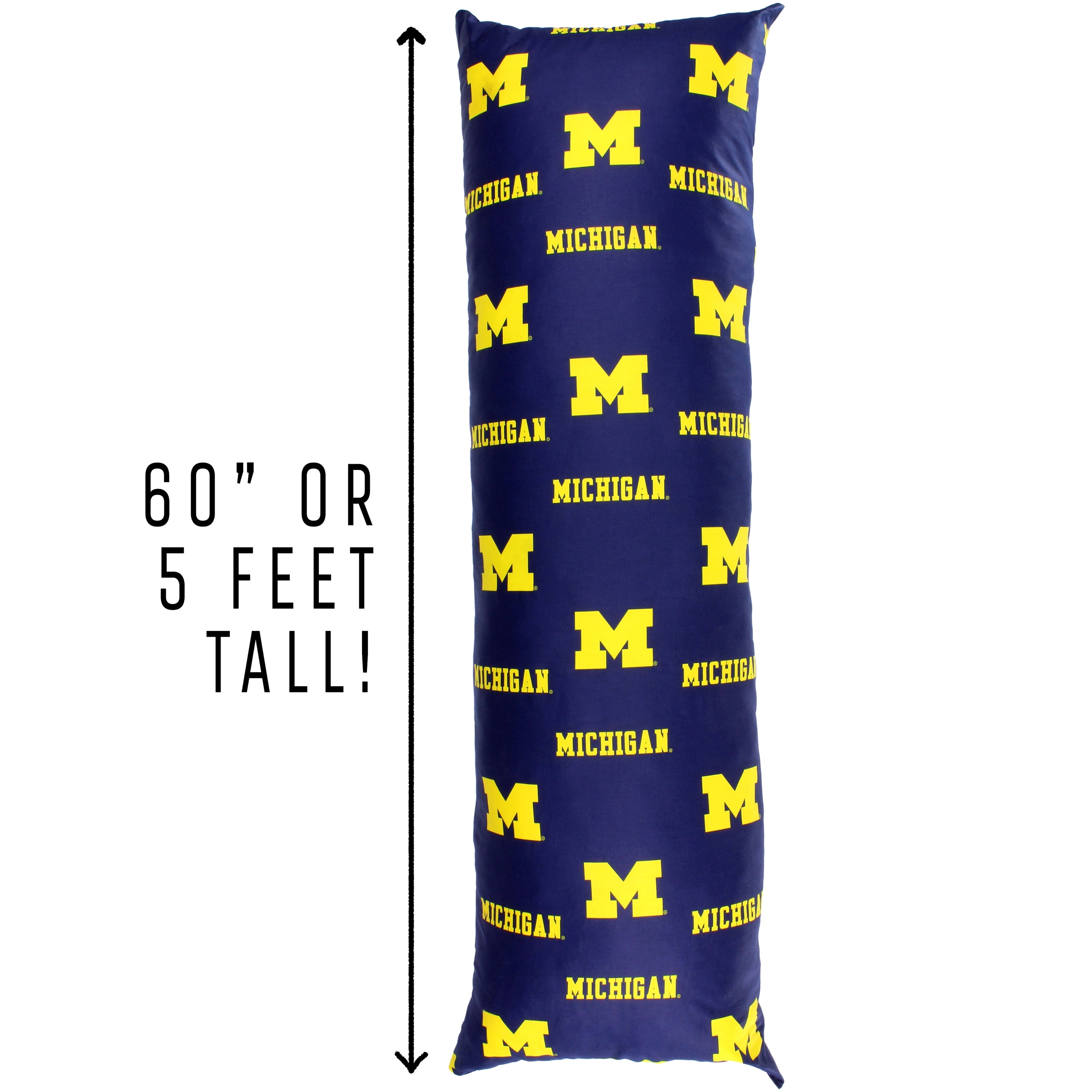 Michigan Wolverines Big Comfy Body Pillow - 20" x 60"
