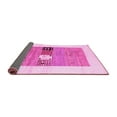 thumbnail image 2 of Ahgly Company Indoor Round Solid Pink Modern Area Rugs, 7' Round, 2 of 4