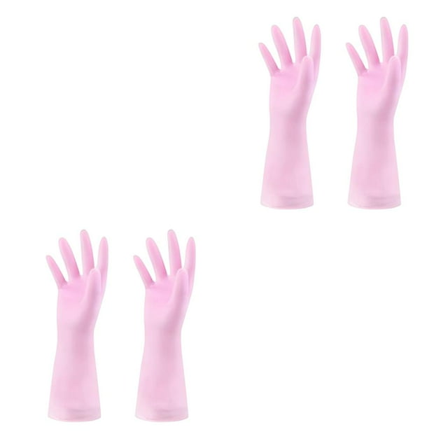 Wosthever 2 uds guantes impermeables mitones universales Cool Fit accesorio de limpieza para el hogar hombres mujeres ropa del hogar aparatos Rosa 2piezas