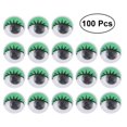 thumbnail image 1 of Pixnor Green Diy Cartoon Eyes 20mm Wiggly Googly Eyes for Crafts (100pcs), 1 of 8