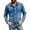 Blue, variant on Men's Button Down Denim Shirt Solid Color Loose Fit Long Sleeve Casual Western Style Chest Pocket Washed Jean Shirts Lightweight Breathable Classic Spread Collar Blouse For Outdoor Vacation
