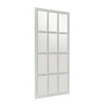 thumbnail image 6 of DecMode 22" x 48" White Window Pane Inspired Wall Mirror, 6 of 12