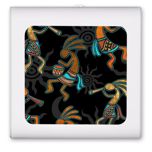 Plug in Dimmable LED Night Light with Dusk to Dawn Auto Sensor, Adjustable Brightness, Warm Light, Auto On/Off Nightlight for Bathroom, Hallway, Nursery, Bedrooms - Kokopelli