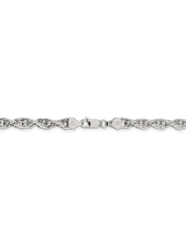 Mia Diamonds 925 Sterling Silver 1.15mm Open Curb Chain Necklace