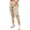 Khaki, variant on Staron Women's Casual Pants High Waisted Elastic Waist Sweatpants Solid Color Cargo Pocket Lounge Comfy Relaxed Ankle-Length Pants, Pink M