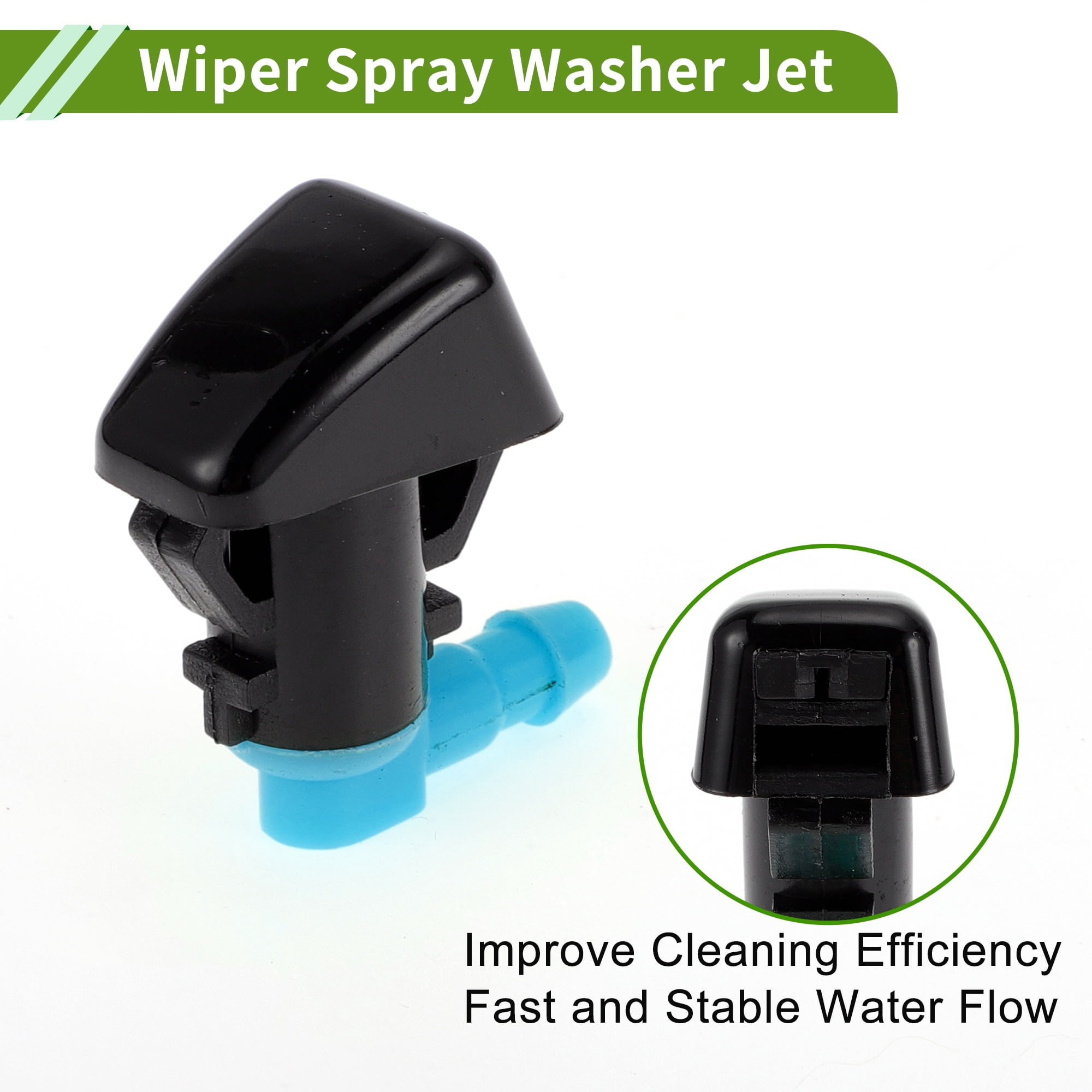 Unique Bargains Washer Nozzle for Ford Edge 2011-2015 Black,Blue Plastic 1 Set