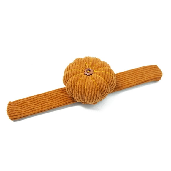BYNNIX Pincushions for Sewing with Wristband Wrist Pin Cushion DIY Needlework Pumpkin Needle Pin Cushion Elastic Wrist Belt