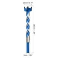 thumbnail image 2 of Forstner Wood Boring Drill Bit 20mm Dia. Carbide Alloy Steel Tip Hex Shank Cutting for Hinge Plywood Wood Tool Blue, 2 of 5