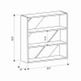 thumbnail image 3 of Ada Home Decor 3 Shelf Bookcase Small Open Shelf Modern Book Case, Light Mocha, 3 of 3