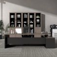 thumbnail image 2 of Corner Height Office Desk Meeting Organizer Reception Storage Standing Desk Drawer Escritorio Gaming Office Desk Decoration My Lux Decor Round, 2 of 27