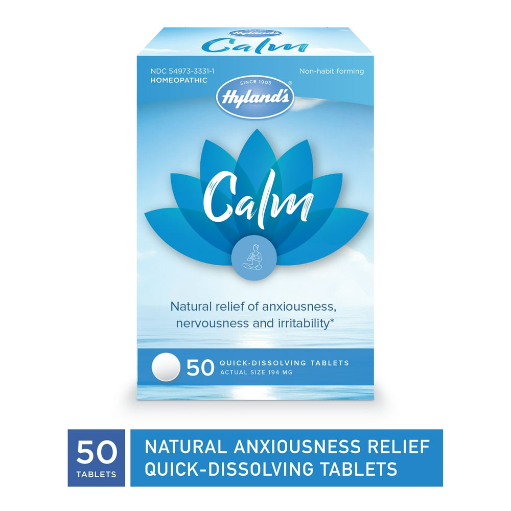 Hyland's Calm QuickDissolving Tablets, 50 Count. Natural relief of