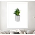 thumbnail image 2 of Giant Art 30x40 Modern Cactus Stripe Pot Matted and Framed in Multi-Color, 2 of 3