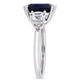 thumbnail image 3 of Everly Women's Created Sapphire 10K White Gold Engagement Ring, 3 of 8