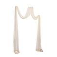 thumbnail image 4 of Langgg Wedding Arch Chiffon Drape Drapery for Holiday Ceremony Reception Engagement Beige White 600x76cm, 4 of 6