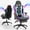 Black, variant on Mr IRONSTONE Gaming Chair for Adults, 7 Point Massage Computer Chair with Bluetooth Speakers RGB, Heavy Duty 400lbs Ergonomic PC Chair with 3D Armrests Footrest, Black/White