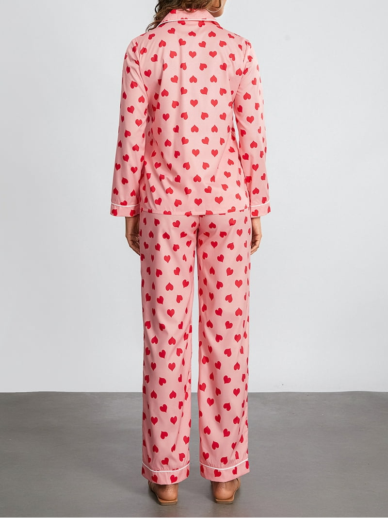 Max Fashion Pj Set Heart Pjs Women Michellecmm Women Heart Print