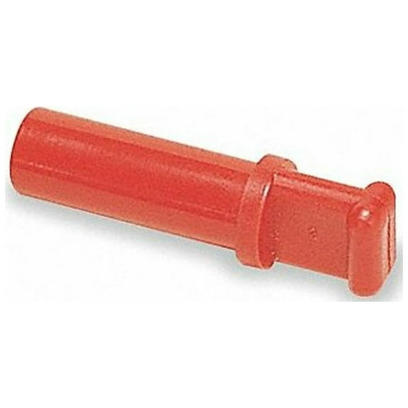 Legris Push-Fit Fitting Plug, 3/8 in Tube Size, Polymer, Red, 10 PK 3126 60 00