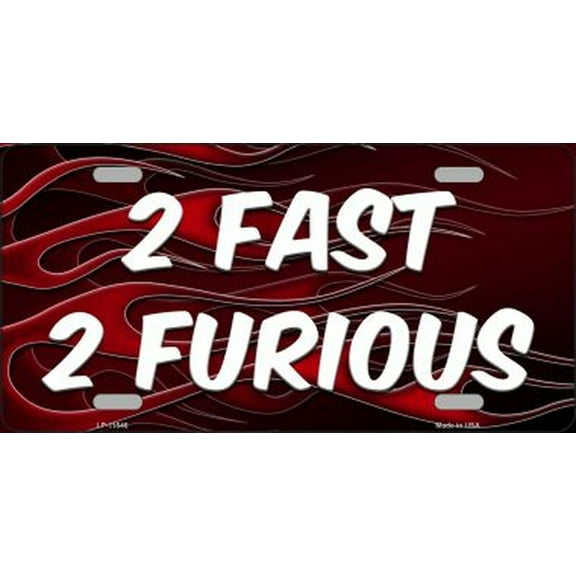 2 Fast 2 Furious License Plate