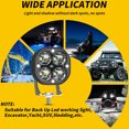 thumbnail image 4 of 1pc 40W 3 Channel LED Work Light, Square Spotlight, 6500K LED Driving Light for 9-80V Car Truck Off Road ATV SUV, 4 of 5