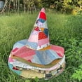 thumbnail image 3 of Jollup Halloween Witch Hat | Handcrafted Folk Art Hat, Adult Vintage Cottagecore Halloween Witch Hats, Renaissance Witchy Vibes, 3 of 8
