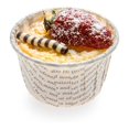 thumbnail image 2 of Panificio 1 oz Round Newsprint Paper Small Baking Cup - Pleated - 2" x 2" x 1 1/4" - 200 count box, 2 of 11