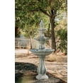 thumbnail image 3 of XBrand 3-Tier Water Fountain w/Pump & Pineapple Top, 51 Inch Tall, Brown, Large Outdoor Freestanding Waterfall Decor for Porch, Lawn and Garden, 3 of 36