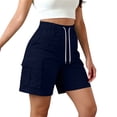 thumbnail image 3 of Zedker Cargo Shorts Women Athletic Shorts Boys School Uniform Causal Active Summer Clothes with Pockets Size S-XXL, 3 of 10