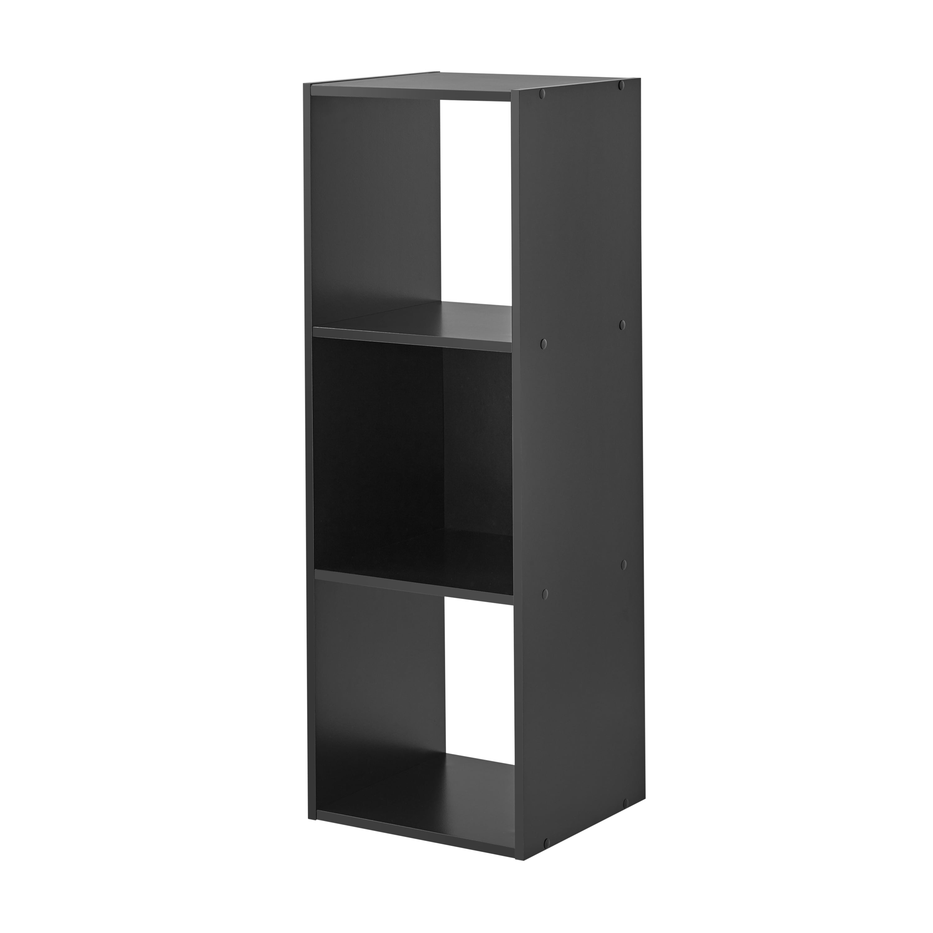 3 Tier Bookcase  6 Cubes Storage Cabinet Shelf Organizer Unit Display Black 