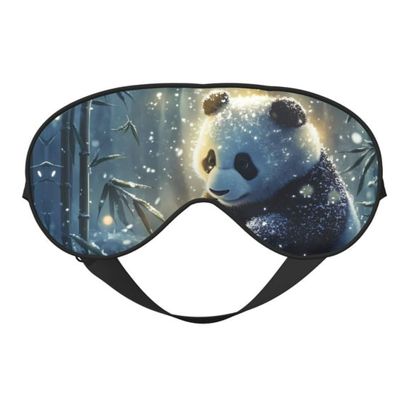 Eye Sleep Mask for Women Men - Snowy Panda Adjustable Soft Buckle Travel Eye Masks for Sleep Mask Blackout, Sleeping Mask for Women Men, Funny Blindfolds for Party Games