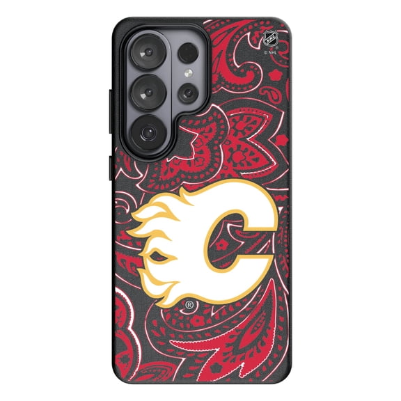 Keyscaper Calgary Flames Paisley Galaxy Magnetic Bump Case