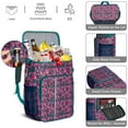 thumbnail image 5 of Travel Cooler Bag - Pioneer Flower Floral Print Pattern Camping Beer Cooler Backpack with Bottle Opener- Waterproof Insulated Picnic Backpacks - Cooler Bag for Beach, 5 of 6