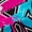Cyan Pink Black, variant on Homewish Watercolor Ink Painting Black Out Curtains,Baseball Sport Curtains Pack of 2 (42x63 Each),Yellow White Hotpink Bedroom Curtains For Teens,Microfiber Bedroom Decor