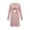 # Pink, variant on Taqqpue Womens Sleepshirt Long Sleeve Crew Neck Cotton Nightgown Halloween Graveyard Print Oversized Knee Length Casual Pullover Lightweight Sleep Gown for Women All Plus Sizes