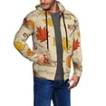 thumbnail image 2 of Honeii Rustic Harvest Time Print Hoodies for Men, Pullover & Full Zip, Breathable Zip up Hoodie, Sweatshirt-Medium, 2 of 5
