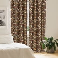 thumbnail image 2 of Ambesonne Poker Window Curtains, Casino Related Objects Image, Each 28" W x 84" L, Dark Rosewood Multicolor, 2 of 3