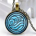 thumbnail image 3 of Avatar The Last Airbender Necklace Kingdom Jewelry Air Nomad Fire And Water Pendant--Pink-Model code20202 Pink, 3 of 4