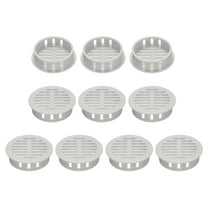 Uxcell 10Pcs 35mm/1.4in Air Vents Round Soffit Vents, Light Grey Soffit Vent Cover for Bathroom
