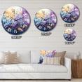 thumbnail image 4 of Designart "Celestial Charm II" Abstract Collages Oversized Wall Clock, 4 of 5