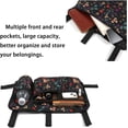 thumbnail image 4 of EP Walker Bag Basket with Cup Holder Suit for Adult Folding Walkers Rollator Organizer Carry Storage Pouch Water-Resistant Armrest Accessories for Seniors, Elderly, Handicap (Clover), 4 of 14
