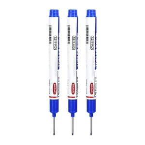 Marqueurs, Furenl Marqueur de couleur à trou profond à tête longue Marqueur d'encre pour le travail du bois dans la salle de bains (5 Couleurs) 2Ml, 3X Marqueurs longs